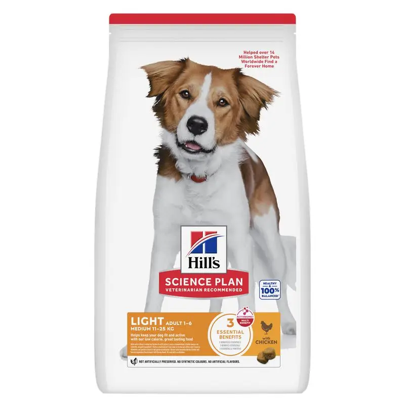 Vrácení Zdarma Hill's Science Plan Adult 1-6 Light Medium Chicken