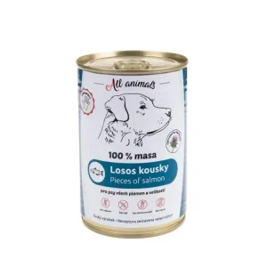Hit Sezóny All Animals DOG losos kousky 400g