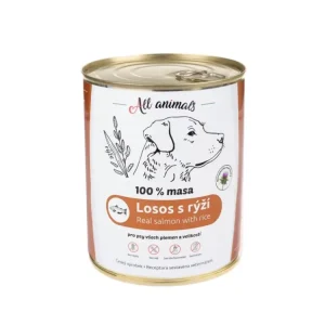 Nová Kolekce All Animals DOG losos mletý s rýží 800g