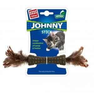 Super Cena GiGwi Johnny Stick Catnip s oboustrannými peříčky