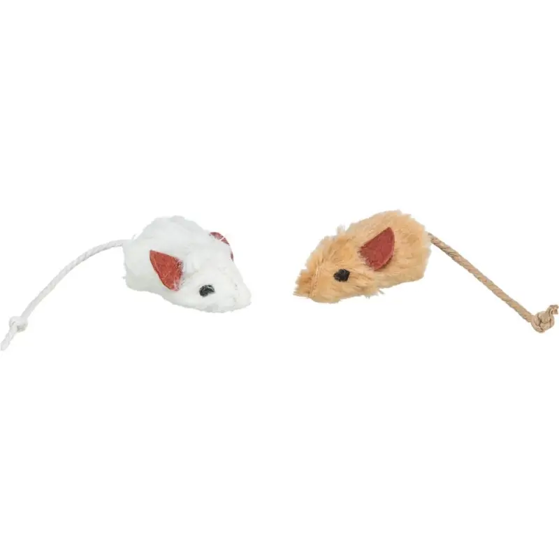 Cenový Hit Plyšová myška s pevným středem a catnipem 5 cm (6ks/bal.)