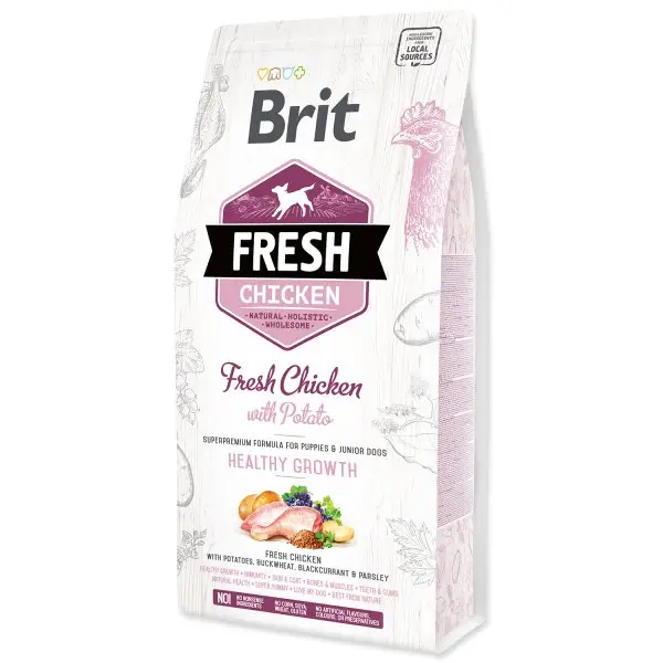 Brit Dog Fresh Chicken&Potato Puppy HealthyGrowth 2,5kg Pouze Dnes