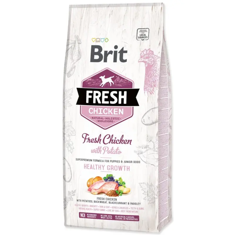 Pouze Dnes Brit Dog Fresh Chicken&Potato Puppy Healthy Growth12kg