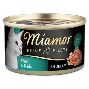 Hit Sezóny Konzerva Miamor Feine Filets Adult tuňák s rýží v želé 100g