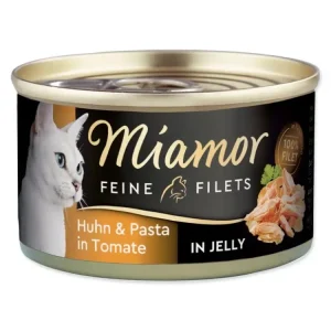 Konzerva Miamor Feine Filets Adult kuře s těstovinou v želé 100g Levný