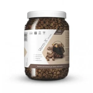 Koupit Online Verm-X Přírodní granule proti střevním parazitům pro kočky 1kg