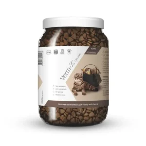 Cenová Bomba Verm-X Přírodní granule proti střevním parazitům pro kočky 650g