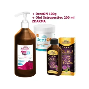 Víkendová Akce VITAR ArtiVit Sirup 1000ml+DentON100g+ostrop.olej200ml