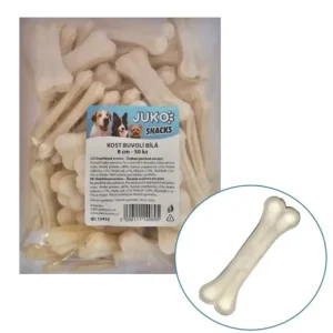 Kost buvolí bílá JUKO Snacks 8 cm (50 ks) Ihned K Objednání