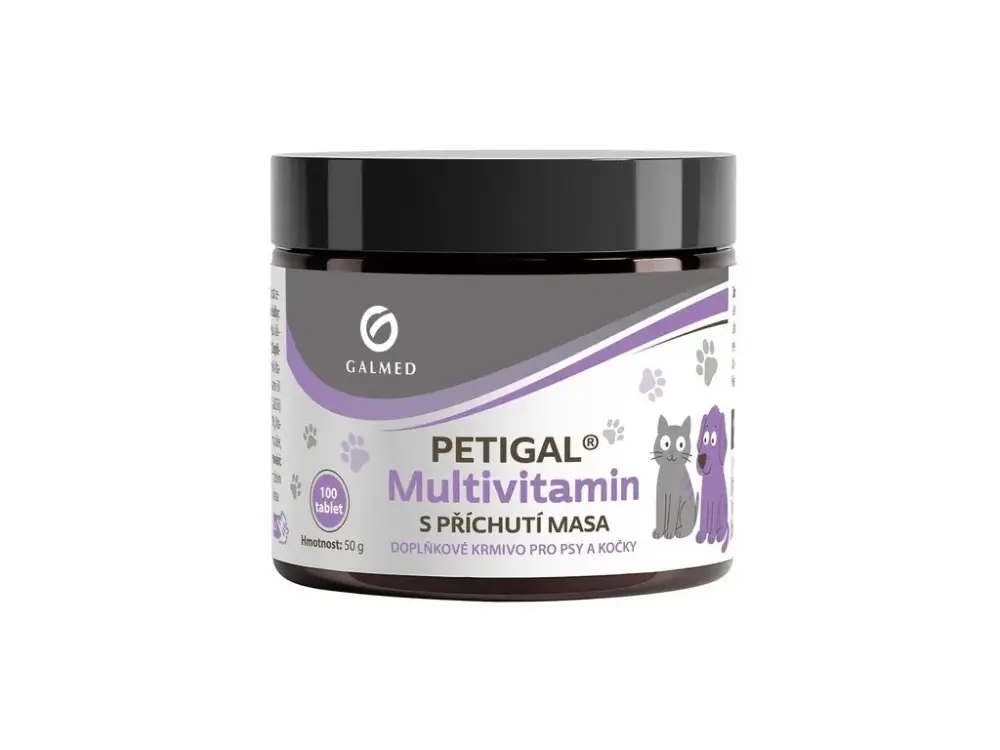 Petigal Multivitamín pro psy a kočky 100tbl Galmed Autentický