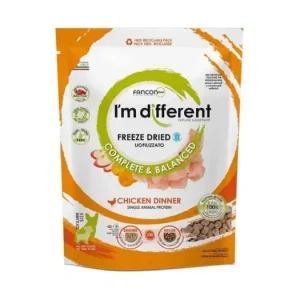 Sezónní Sleva I´M DIFFERENT Chicken DINNER, mrazem sušené raw krmivo s kuřetem, 156 g