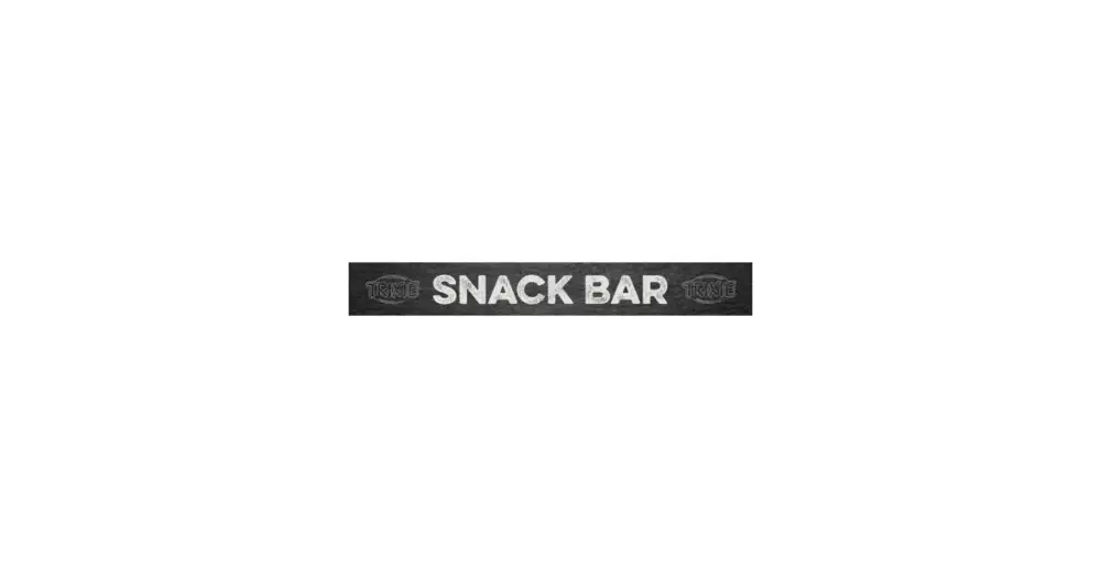 Autentický Topper - deska s nápisem SNACK BAR k #9021, 117.5 x 15.5 cm