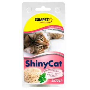 Nakupujte Hned ShinyCat konzerva kuře a krab 2x70g