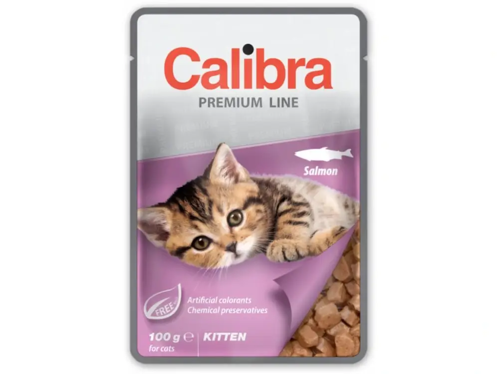 Přímo Od Výrobce Calibra Cat kapsa Premium Kitten Salmon 100g