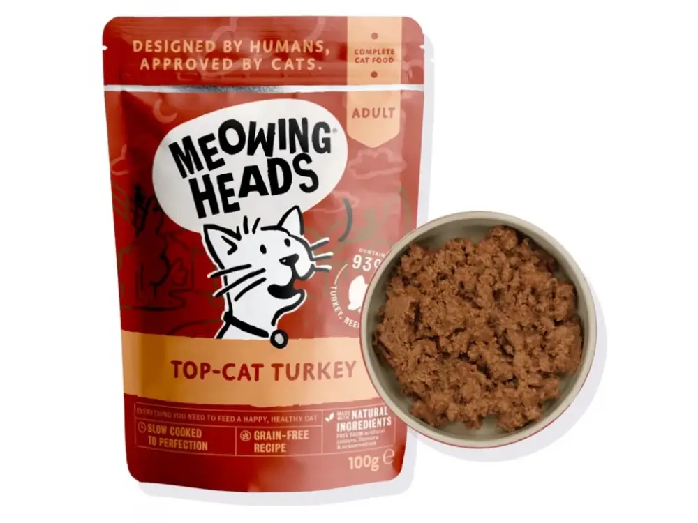 Expresní Doručení Kapsička Meowing Heads Top Cat Turkey 100g