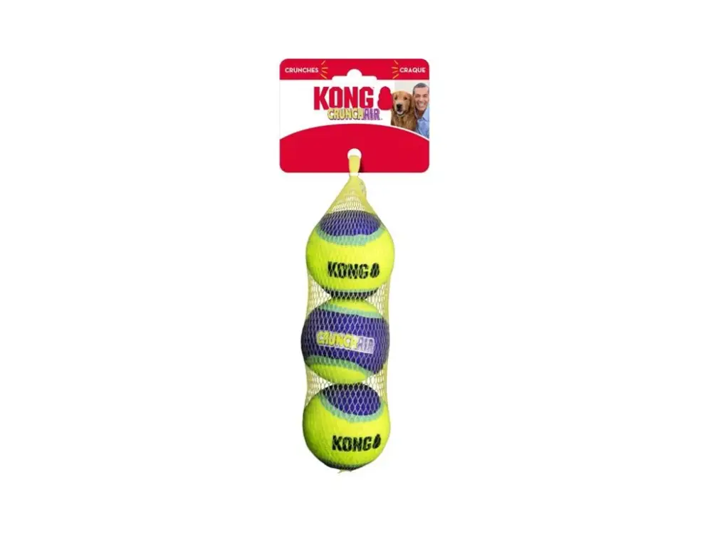 Hračka tenis CrunchAir míč 3 ks M KONG Akční Cena