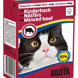 Bozita Cat kousky jelly s s mletým hovězím masem Tetrapak 370 g Víkendová Akce