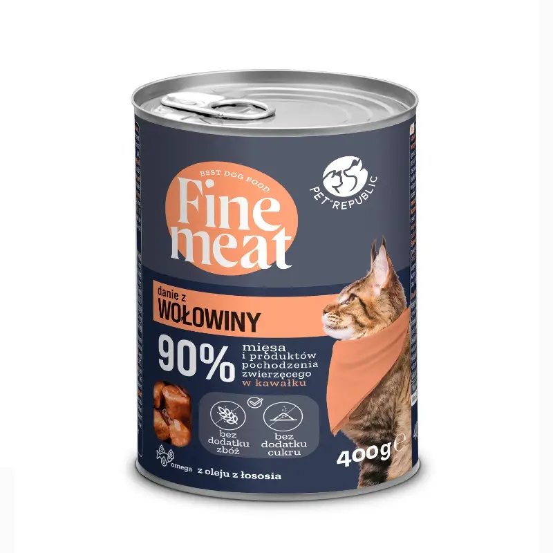 Časově Omezené PetRepublic Fine Meat pokrm z hovězího masa 12x400g SLEVA 3%
