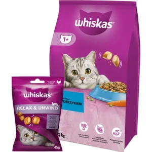 Přímo Od Výrobce Whiskas Adult tuňák 14 kg + WHISKAS Energy and Vitality 45g pamlsek pro kočky, s kuřecím masem