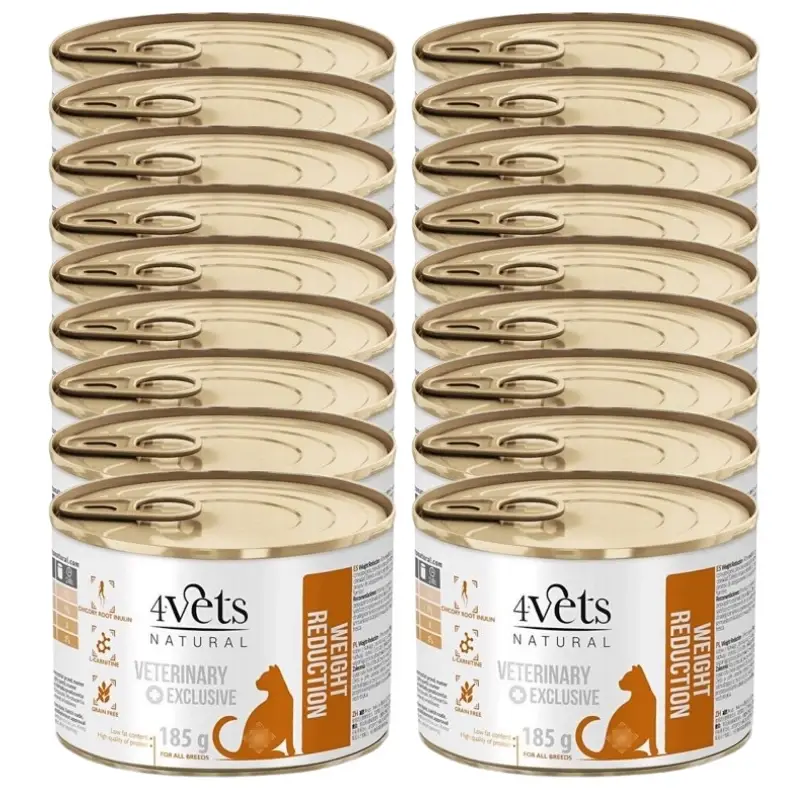 Značkový 4Vets Cat Weight Reduction 18x185g