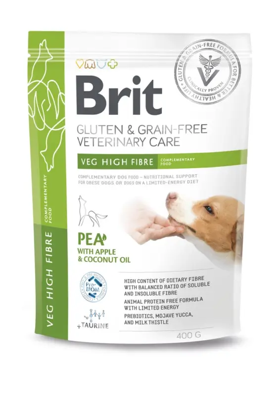 183 / 5 000 BRIT GF Veterinární dieta pro psy Veg vláknina 400g Tovární Cena