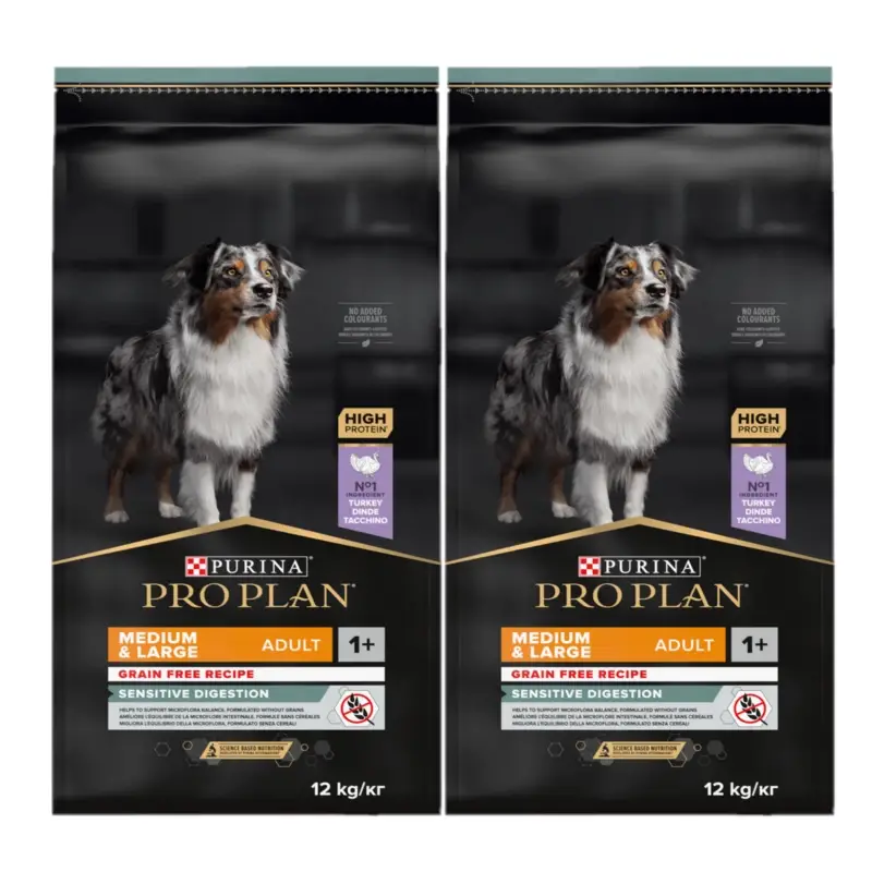 Levný Purina Pro Plan Adult Medium Large Sensitive Digestion OPTIDigest 2x12kg