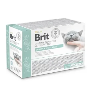 BRIT GF VET. CAT POUCH URINARY&STRES RELIEF 12x85g Finální Výprodej