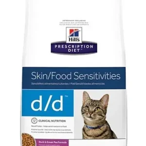 Levný Hill's Prescription Diet Feline D/D Dry Duck+ Green Peas 1,5 kg