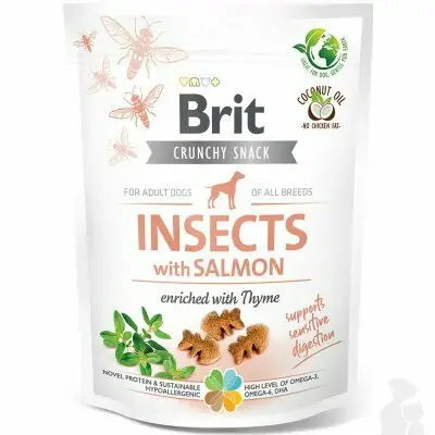 Brit Care Dog Crunchy Crack. Insec. Salmon Thyme 200g Horká Nabídka